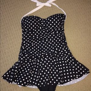 Chaps polka dot swimsuit